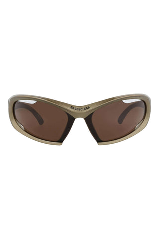 Balenciaga BB0318S METALLIC MUD Sunglasses