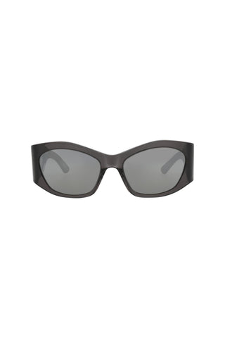 Balenciaga BB0329S Transparent Dark Grey Sunglasses