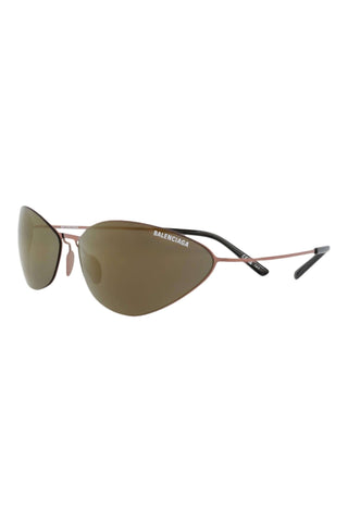 Balenciaga BB0350S TRANSPARENT VARNISHED BROWN Sunglasses