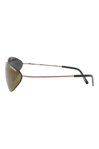 Balenciaga BB0350S TRANSPARENT VARNISHED BROWN Sunglasses