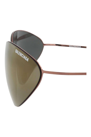 Balenciaga BB0350S TRANSPARENT VARNISHED BROWN Sunglasses