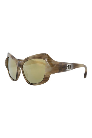 Balenciaga BB0353S SPRAYED CLASSIC HORN Sunglasses
