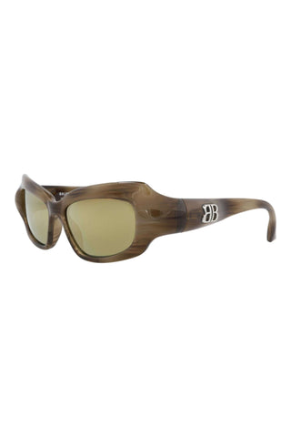 Balenciaga BB0354S SPRAYED CLASSIC HORN Sunglasses