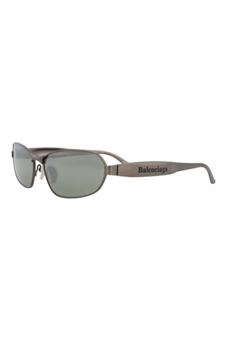 Balenciaga BB0355S MATTE BRUSHED GUNMETAL Sunglasses