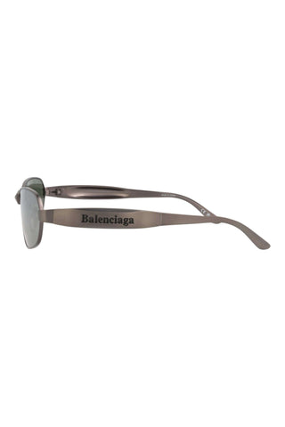 Balenciaga BB0355S MATTE BRUSHED GUNMETAL Sunglasses
