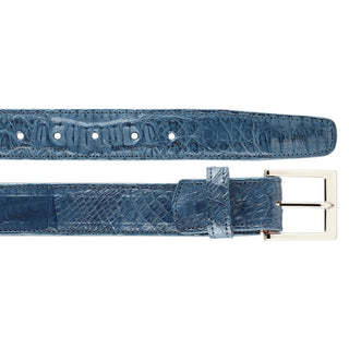 Belvedere 1999 Men's Antique Blue Jean Exotic Crocodile Belt (BVB2746)-AmbrogioShoes