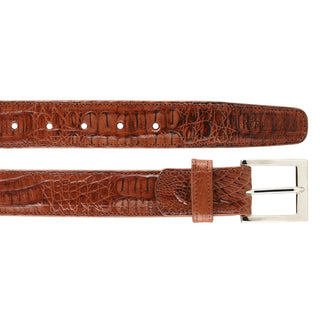 Belvedere 1999 Men's Antique Sport Brown Exotic Crocodile Belt (BVB2745)-AmbrogioShoes