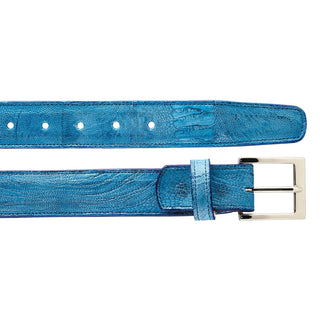 Belvedere 2000 Men's Ocean Blue Exotic Ostrich Leg Belt (BVB2749)-AmbrogioShoes