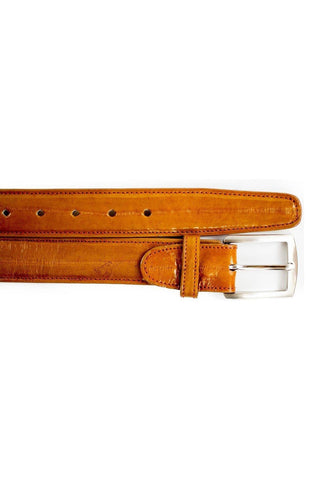 Belvedere 2002 Men's Exotic Eel Skin Belts (BVB2720)-AmbrogioShoes