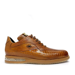 Belvedere 33624 Lupo Honey Exotic Genuine Ostrich Eyes Casual Sneakers (BVS3034)-AmbrogioShoes