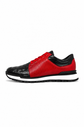Belvedere 33631 Titan Crocodile / Lizard / Leather Sneakers (BV3145)