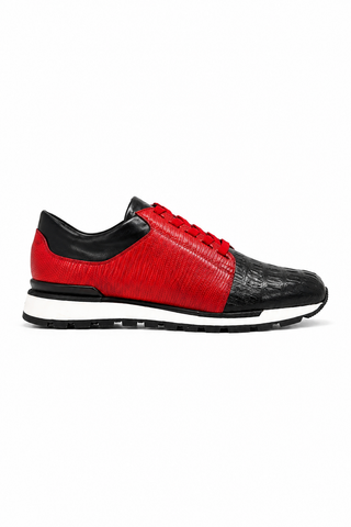 Belvedere 33631 Titan Crocodile / Lizard / Leather Sneakers (BV3145)