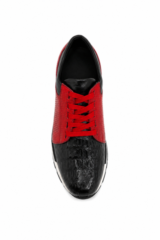 Belvedere 33631 Titan Exotic Crocodile / Lizard / Calf-Skin Leather Sneakers (BV3145)