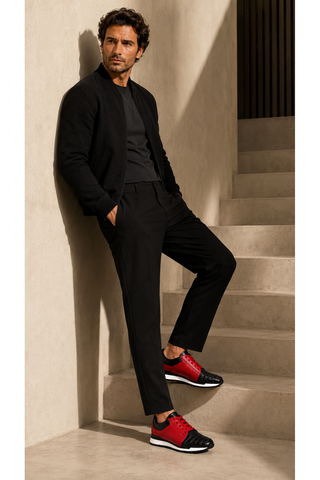 Belvedere 33631 Titan Exotic Crocodile / Lizard / Calf-Skin Leather Sneakers (BV3145)