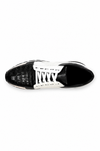 Belvedere 33631 Titan Exotic Crocodile / Lizard / Calf-Skin Leather Sneakers (BV3145)