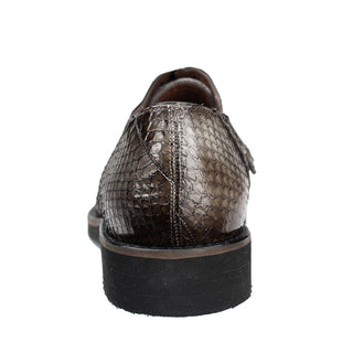 Belvedere 6B5 Tony Men's Shoes Antique Gray Exotic Genuine Snake-Skin Oxfords (BV2951)-AmbrogioShoes