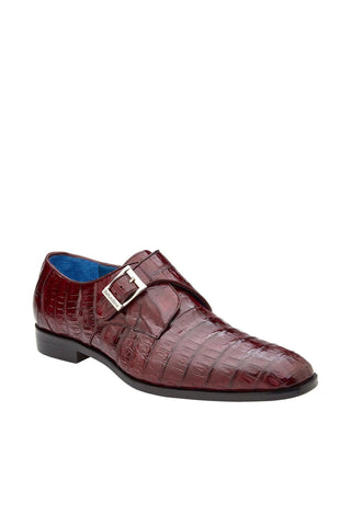 Belvedere Angelo Crocodile Single Monk-Strap