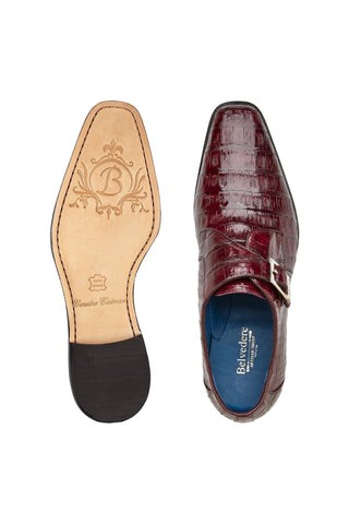 Belvedere Angelo Crocodile Single Monk-Strap
