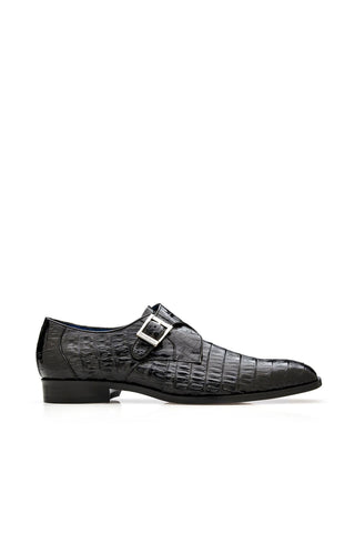 Belvedere Angelo Crocodile Single Monk-Strap