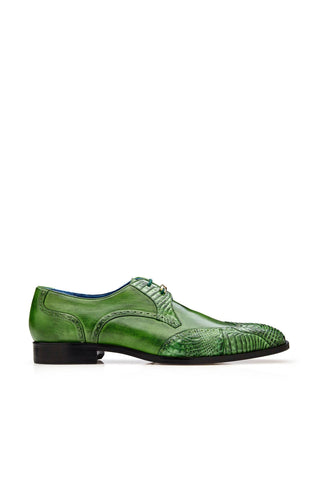 Belvedere Antonio Alligator & Leather Derby-AmbrogioShoes