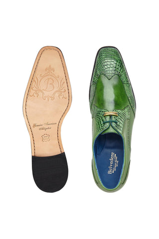 Belvedere Antonio Alligator & Leather Derby-AmbrogioShoes