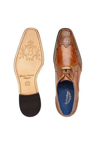 Belvedere Antonio Alligator & Leather Derby