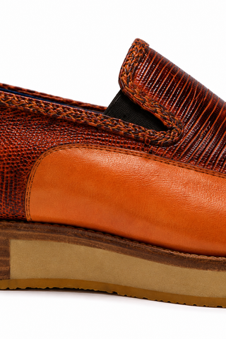 Belvedere Bartolo Lizard & Leather Loafer