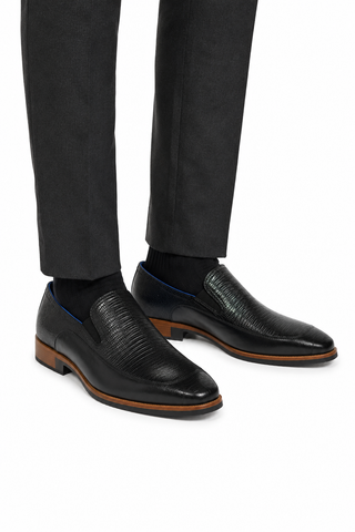 Belvedere Bartolo Lizard & Leather Loafer