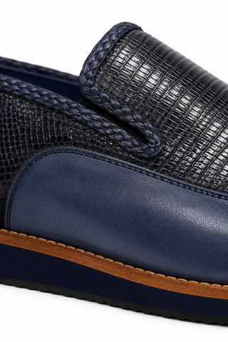 Belvedere Bartolo Lizard & Leather Loafer
