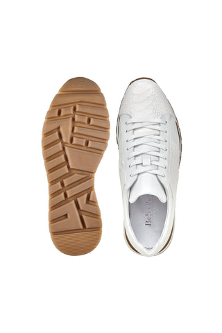 Belvedere Blake Ostrich & Leather Sneakers-AmbrogioShoes