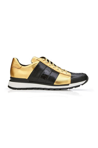 Belvedere Blake Ostrich & Leather Sneakers-AmbrogioShoes
