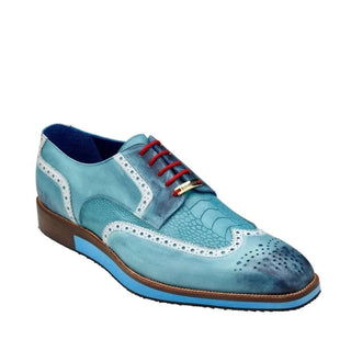 Belvedere Brady Ostrich & Leather Derby-AmbrogioShoes