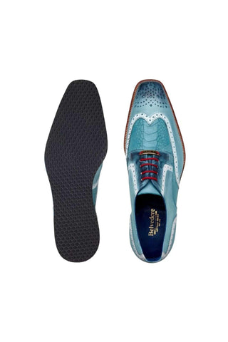 Belvedere Brady Ostrich & Leather Derby