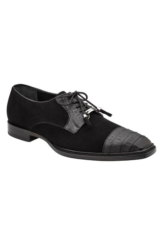 Belvedere Capitano R103 Oiled Caiman Crocodile / Suede Derby (BV3189)