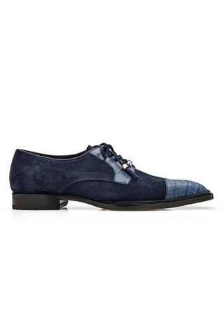 Belvedere Capitano R103 Oiled Caiman Crocodile / Suede Derby (BV3189)