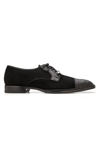 Belvedere Capitano R103 Oiled Caiman Crocodile / Suede Derby (BV3189)