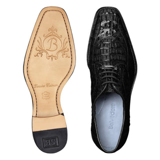 Belvedere Chapo 1465 Exotic Crocodile Hornback Oxfords (BV1006)-AmbrogioShoes