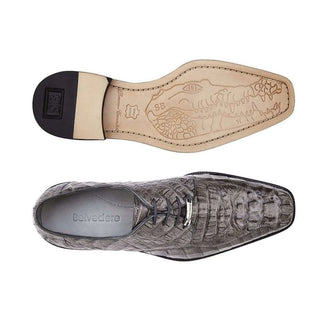 Belvedere Chapo 1465 Men's Designer Shoes Exotic Crocodile Hornback Oxfords (BV1006)-AmbrogioShoes