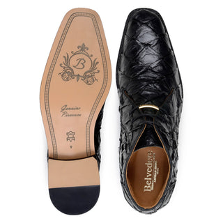 Belvedere Ciro BR03 Men's Shoes Exotic Pirarucu Classic Chukka Boot (BV3194)-AmbrogioShoes