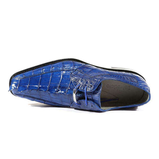 Belvedere Shoes Mens Colombo Ocean Blue Oxfords (BV2029)-AmbrogioShoes