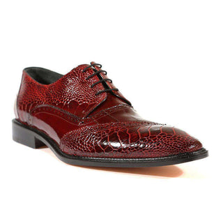 Belvedere Shoes Mens Nino Antique Red / Scarlet Red Oxfords (BV2024)-AmbrogioShoes