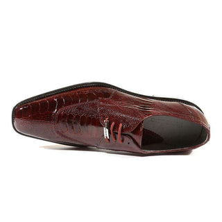 Belvedere Shoes Mens Siena Burgundy Oxfords (BV2023)-AmbrogioShoes