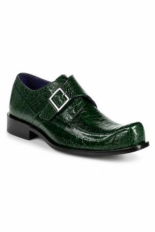 Belvedere Hunter Ostrich & Leather Single Monk Strap
