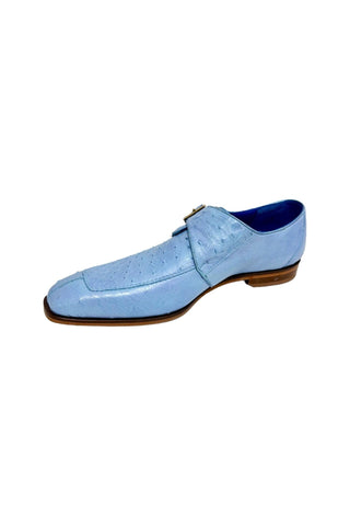 Belvedere Josh 114011 Ostrich Skin Split-Toe Monk Strap (BV3140)