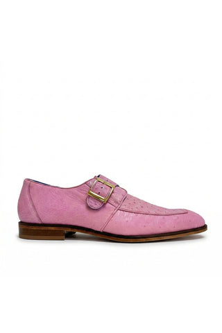 Belvedere Josh 114011 Ostrich Skin Split-Toe Monk Strap (BV3140)