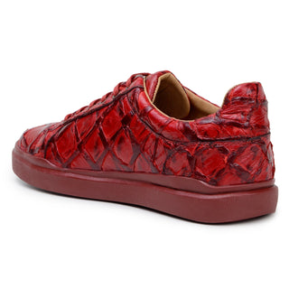 Belvedere Kingstone BR02 Exotic Pirarucu Lace-Up Casual Sneaker (BV3186)-AmbrogioShoes