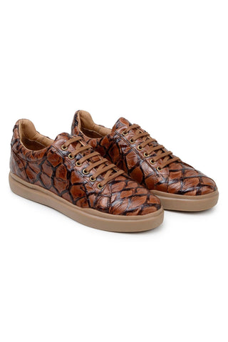 Belvedere Kingstone BR02 Pirarucu Lace-Up Casual Sneaker (BV3186)