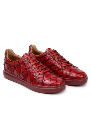 Belvedere Kingstone BR02 Pirarucu Lace-Up Casual Sneaker (BV3186)