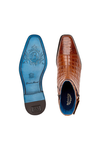 Belvedere Libero Ostrich & Leather Boots-AmbrogioShoes