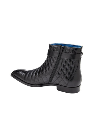 Belvedere Libero Ostrich & Leather Boots-AmbrogioShoes